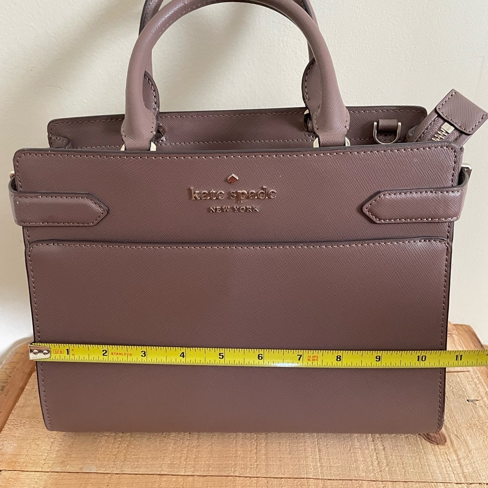 Kate Spade Saffiano leather satchel mauve color CLEAN - Picture 9 of 10